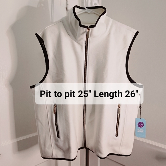 Joy Clean Boss Lightweight Vest SZ 1X NWT - Picture 6 of 8
